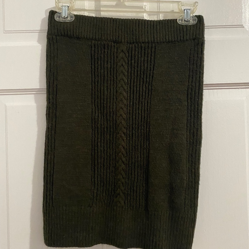 Express Cable Knit Mini Sweater Skirt S